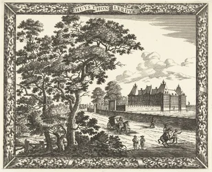 Widok na pałac Honselersdijk 