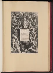 Strona tytułowa Huberta Goltziusa, Zabytki starożytności rzymskiej i greckiej (Opera Omnia, I)