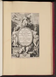 Strona tytułowa Leonarda Lessiusa, De Ivstitia et Ivre...