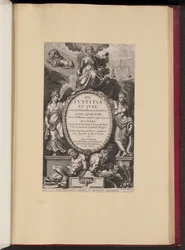 Strona tytułowa Leonarda Lessiusa, De Ivstitia et Ivre