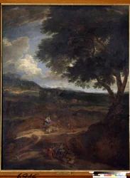 „Powrót Jakuba do ziemi Kanaan z żonami i dziećmi” (powrót Jakuba) Obraz Constantinus Cornelis Huysmans (1648-1727) Państwowe Muzeum Sztuki, Tula, Rosja