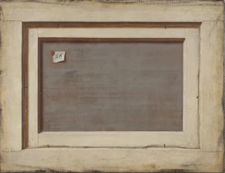 Trompe loeila. Rewers oprawionego obrazu, 1668-1672