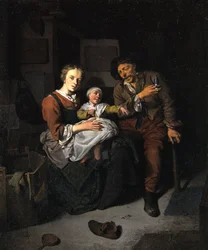 Niemiecki:  Bauernfamilie Rodzina rolników