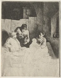 Matka siedząca w karczmie