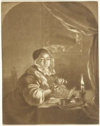 Pani przy świecach