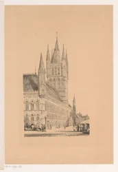 Sukiennice w Ypres Ratusz z XIII wieku (tytuł na obiekcie)