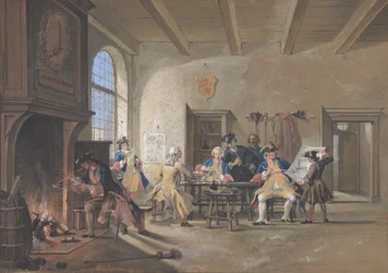 Scena w wartowni, 1744.