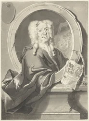 Portret Jacoba Campo Weyermana w medalionie