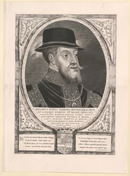Król Hiszpanii Filip II (druk)