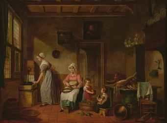 Wnętrze kuchni, 1820