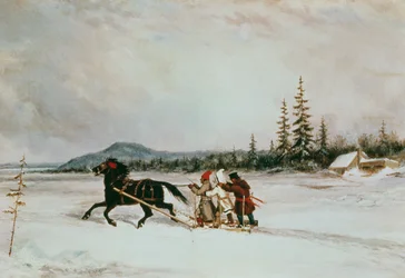 Mieszkańcy sanie, ok. 1855