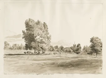 Kościół Betley: rysunek piórem i sepią, październik 1820 (rysunek)