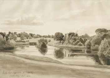 Betley Hall: rysunek w sepii, październik 1820