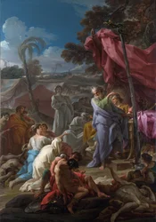 „Brazen Serpent” Obraz Corrado Giaquinto (1703-1766) 1744 Londyn National Gallery