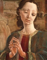 Zwiastowanie, drewno żaluzjowe w katedrze Ferrara