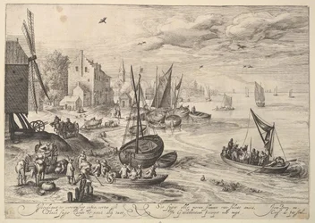 Scena portowa.