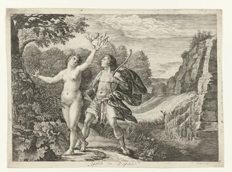 Apollo goni Daphne Metamorfozy Owidiusza (tytuł serii)
