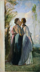 Trzy wieśniaczki — Cristiano Banti