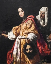 Judyta z głową Holofernesa (olej na płótnie)