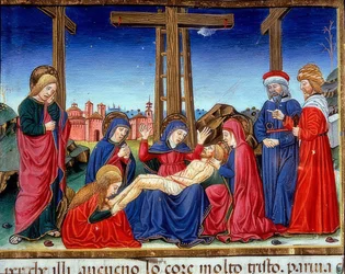 Kreuzabnahme (ok. 123r). 1476