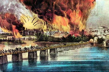 Upadek Richmond w stanie Wirginia, wojna secesyjna, 2 kwietnia 1865 r