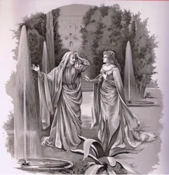 Julia. Nie? Nie! Ale to wszystko wiedziałem. , ilustracja z Romea i Julii,