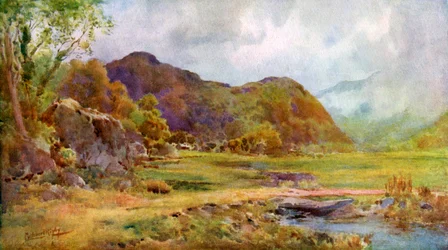 Na bagnach koło Lodore, Cumberland, 1924-1926