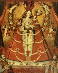 Matka Boża Różańcowa (olej)