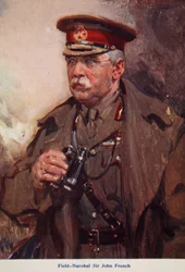 Feldmarszałek Sir John French, ilustracja z „Told in the Huts: The YMCA Gift Book”, opublikowana w 1916 r.