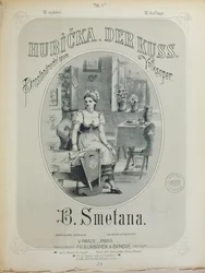 Okładka partytury Pocałunku Bedřicha Smetany (1824-84)