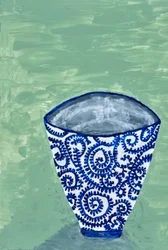 Wazon „Blue Swirl”