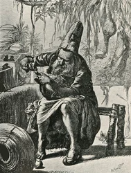 Derwisz wyrywa sierść z ogona kota, 1906.