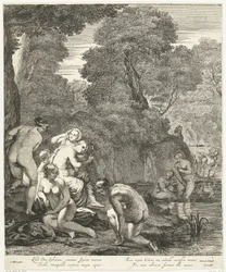 Diana i jej nimfy odkryte przez Actaeon