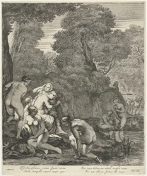 Diana i jej nimfy odkryte przez Actaeon