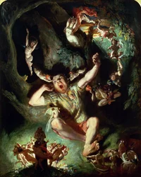 Rozczarowanie dna, z „Snu nocy letniej”, akt IV, scena I, William Shakespeare (1564-1616) (olej na płótnie)
