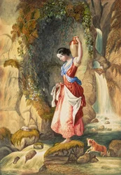 Georgina Hogarth przed St. Nectan
