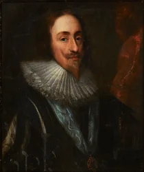 Portret króla Karola I (olej na płótnie)