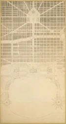 Tablica 129 z Planu Chicago, 1909: Chicago. Centrum Biznesowe Miasta, w obrębie...