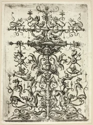 Ornament z arabeskami, 1526/30, druk 1684