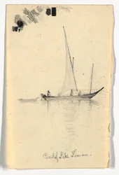 Łódź Jeziora Leman (Jezioro Genewskie)