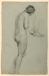 Rysunek, akt kobiecy, 1858