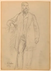 Rysunek, prezydent Chester A. Arth, 1884 r.