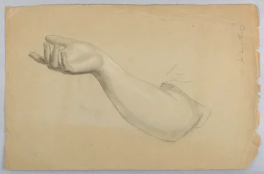 Rysunek, studium do "Lekcji dobroczynności", 1850 r.