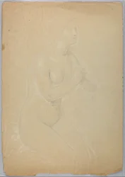 Rysunek, Studium do "Magdaleny", F, 1852