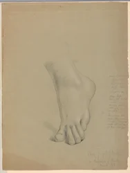 Rysunek, studium duplikatu "Christiany", marzec 1850 r.