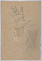 Rysunek, studium do "Early Christia", 1839-40