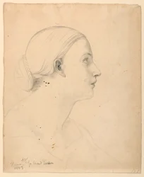 Rysunek, studium do "Świętej lekcji", 1843 r.