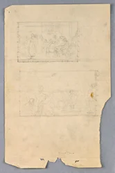 Rysunek, Studium dla "Grupy naukowej", 1858 r.