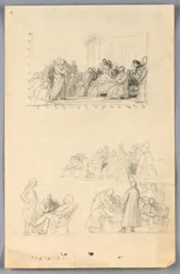 Rysunek, Studium dla "Grupy naukowej", 1858 r.