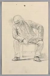 Rysunek, Studium dla "Grupy naukowej", 1858 r.